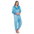 thumbnail image 3 of Ashford & Brooks Women's Fleece Hooded One Piece Pajama Union Jumpsuit, 3 of 5