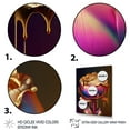 thumbnail image 3 of Designart Rainbow Peony Liquid Gold Drips Hyper III Canvas Wall Art, 3 of 5