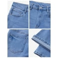 thumbnail image 6 of EMMIOL Women's Mid-High Waist Stretchy Flare Jeans Light Wash Bell Bottom Denim Pants Y2K Trendy Vintage Jeans, 6 of 7