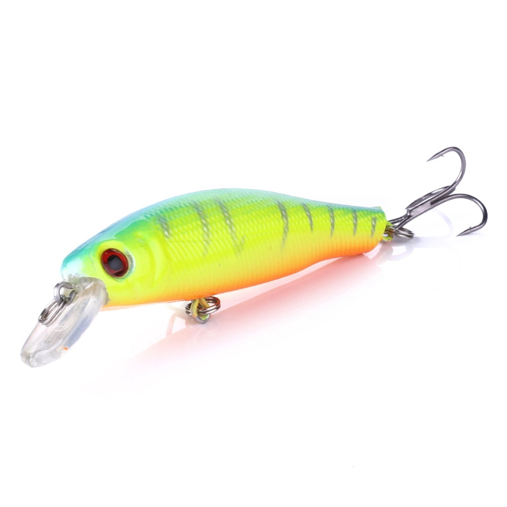 HENGJIA Minnow Fishing Lures Kit with Treble Hooks for Saltwater Freshwater, Lure kit for Trout Bass Salmon Fishing,12PCS