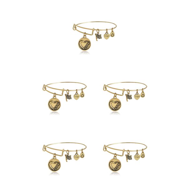 Qarigey con colgante de aleación para fiesta de disfraces, brazalete ajustable para mujer, accesorios de joyería para hija, regalo Type2 NO2 Qarigey CBP213111