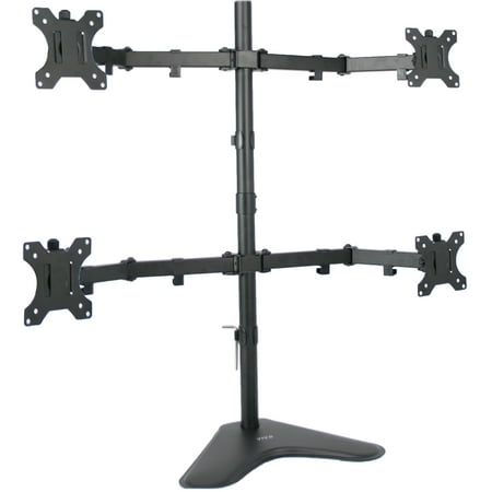 VIVO Quad LCD Monitor Desk Stand/Mount Free Standing Adjustable 4 Screens up to 27