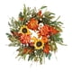thumbnail image 1 of Corona otoñal Corona otoñal con girasoles, calabazas y hojas otoñales Puerta principal para antes de Acción de Gracias Decoración de pared para el hogar en Acción de Gracias, 1 of 4