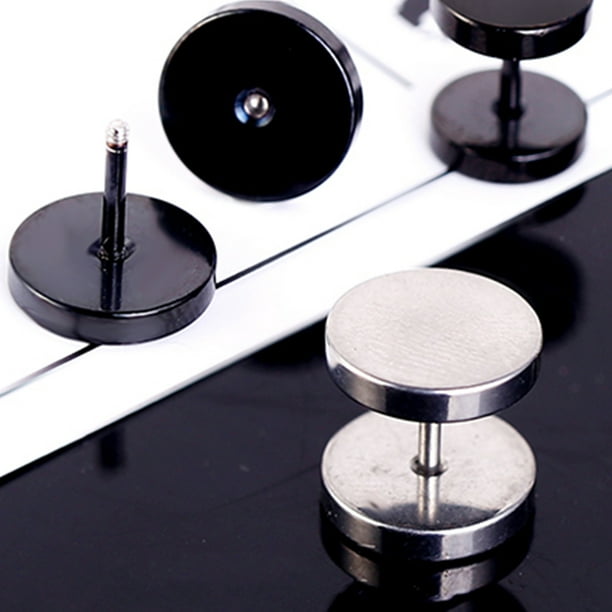 Dumbbell earrings shop studs