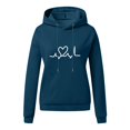 thumbnail image 2 of Gibobby Sudaderas para mujer, Sudadera con Capucha de Gran tamaño, Sudadera con Capucha para Mujer(BU2,CH), 2 of 3