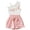 H03-Pink, variant on CAUYDY Toddler Baby Girl Summer Clothes Outfit Funny Letter T Shirt Top Short Set Infant Girl Clothes 6 12 18 months 2T 3T 2Pcs Summer Beach Outfits (Sizes 18-24 Months,H03-Pink)
