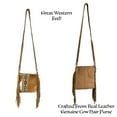 thumbnail image 6 of Cowhair Leather Crossbody Messenger Bag Fringe Pouch Tribal, 6 of 11