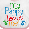 thumbnail image 4 of Inktastic My Pappy Loves Me Boys or Girls Baby Bib, 4 of 4