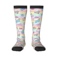 thumbnail image 1 of Fotbe Cute Unicorn Calcetas Divertidas Estampadas para Hombre y Mujer, Calcetas de Algodón hasta la Rodilla para Caminar, Correr, Enfermería y Embarazo, 1 of 6