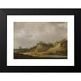 thumbnail image 2 of Jan van Goyen 24x18 Black Modern Framed Museum Art Print Titled - A Dune Landscape with Herdsmen Tending Their Cattle, 2 of 5