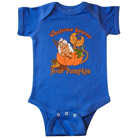 

Inktastic Whatever Spices Your Pumpkin Fall Mermaid Gift Baby Boy or Baby Girl Bodysuit