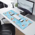 thumbnail image 2 of Long Mouse Pads for Desk,Corgi Footprint Desk Mats on Top Of Desks, Desk Mouse Pad Extra Large with 3mm Non-Slip Base and Stitched Edge for Gaming,Office,Work,Home 31.5"x11.8", 2 of 6