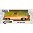 thumbnail image 5 of Jada 31607-MJ 1985 Chevrolet Silverado C-10 Pickup Truck Custom Wheels Orange, 5 of 5