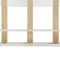 thumbnail image 6 of Hommoo Twin Loft Bed with Storage Shelves, Desk and Ladder, Wood Low Loft Bed Frame for Toddlers, White, 6 of 7