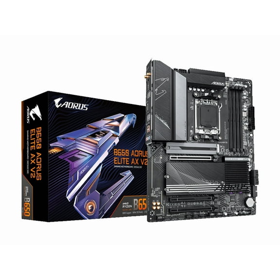 GIGABYTE B650 AORUS ELITE AX V2 ATX AM5 Ryzen 7000/8000/9000 Motherboard, B650 AORUS ELITE AX V2