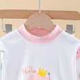 thumbnail image 7 of HCNTES Toddler Boy Girl Clothes Sweatshirts Long Sleeve Tops Pants Outfit Fall Winter Baby Hooded Clothe Set(Pink&4,3-6 Months), 7 of 7