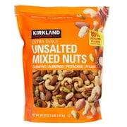 Kirkland Signature Extra Fancy Mixed Nuts Unsalted 40 Ounce