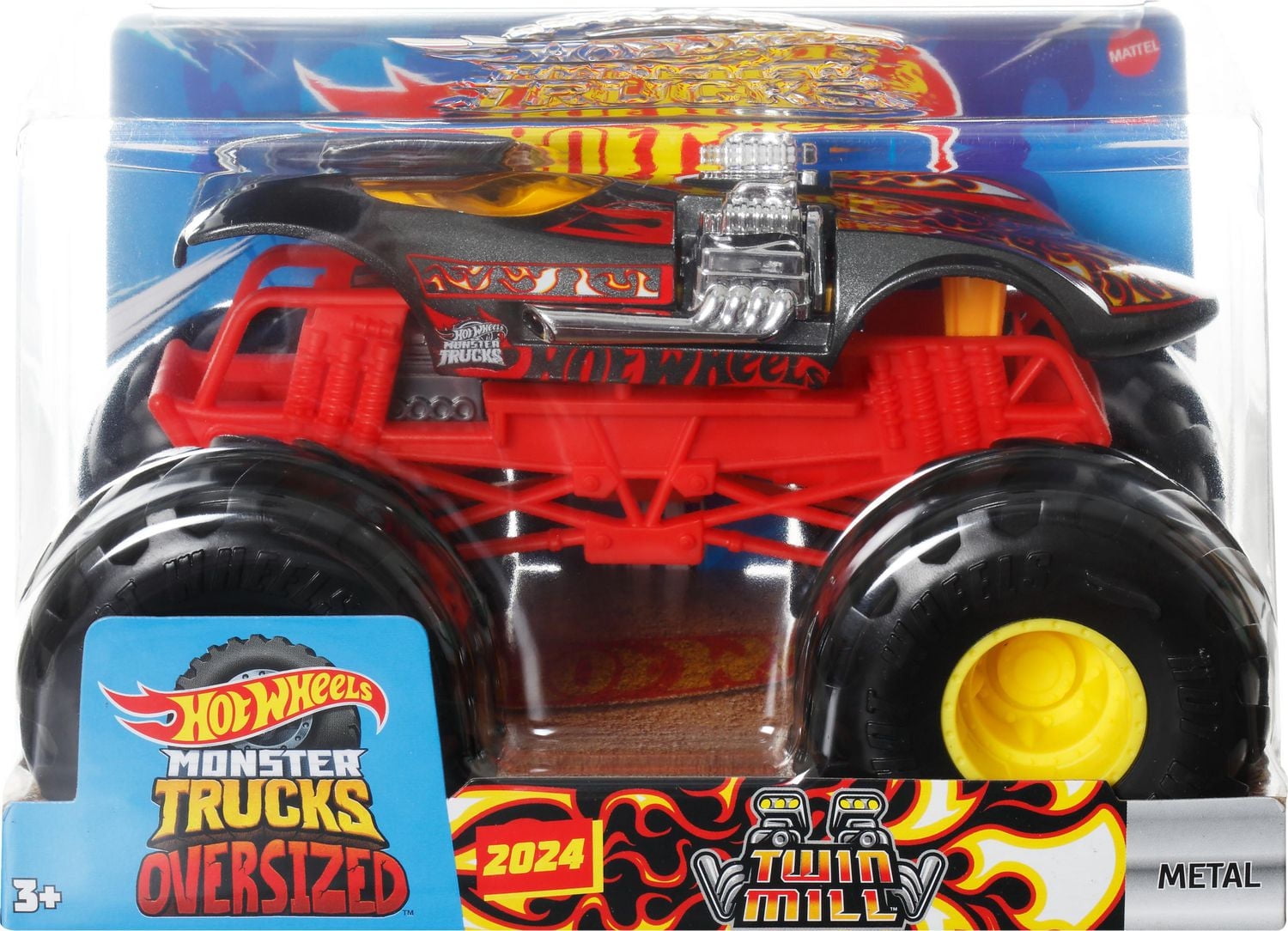 Hot Wheels Monster Trucks, Oversized Monster Truck in 1:24 Scale