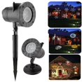 thumbnail image 1 of Waterproof LED Snowflake Star Projector Night Light Outdoor Lawn Decor Lamp, 1 of 8
