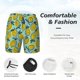 thumbnail image 3 of Fotbe Lemon Traje de Baño para Hombre – Shorts de Natación de Secado Rápido con Forro y Bolsillos-Large, 3 of 6