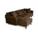 thumbnail image 5 of Sala Modular Sofá Cama Reversible De Velvet Chocolate Beehive Memory Foam Modelo Aventus, 5 of 8