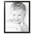 thumbnail image 2 of ArtToFrames 32" x 40" Honors Black with Silver Picture Frame, 32x40 inch Black Wood Poster Frame (WOM-5157),  Pack, 2 of 7