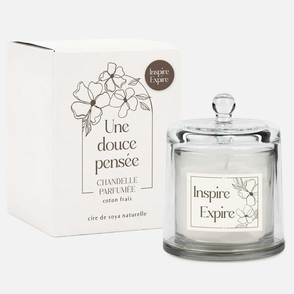 Linen Chest Bell Jar Scented Candle « inspire-expire »