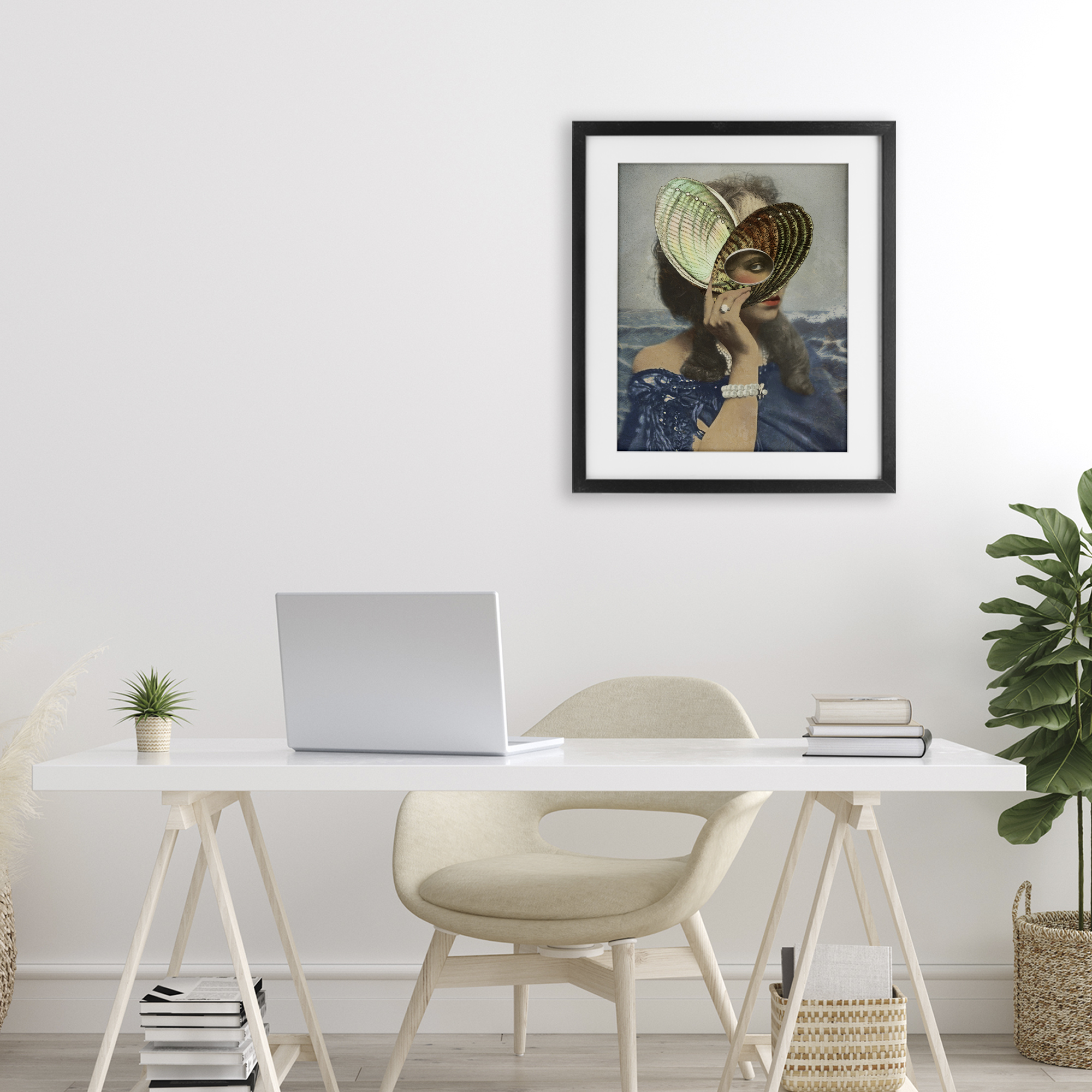 Stupell Industries Portrait of Naturalist Black Framed Print Under Glass, design by Victoria Barnes