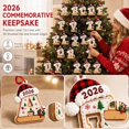 Personalized Letter Z Acrylic Christmas Ornament 2D Flat Monogram Xmas ...
