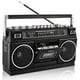 thumbnail image 1 of Boombox Retro WISCENT Reproductor de Casetes de los 80 con Bluetooth y USB, 1 of 9