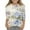 0-Light Purple1129, variant on Tiijoy Girls Vintage Flower Print 3/4 Sleeve T-Shirt Casual Crew Neck T Shirt, Sizes 3-12
