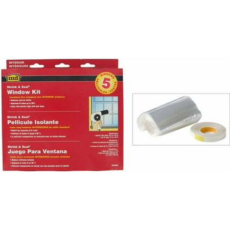 M-D Products 04200 Shrink and Seal Indoor Window Kits, 62" x 210