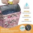 thumbnail image 3 of Country Rustic Wildflower Insulated Cooler Backpack, Leakproof Waterproof Lunch Backpack for Farmhouse Style Outdoor Activities, 3 of 6