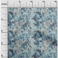 thumbnail image 2 of oneOone Rayon Medium Blue Fabric Abstract Floral Craft Projects Decor Fabric Printed By The Yard 56 Inch Wide-1ra, 2 of 5