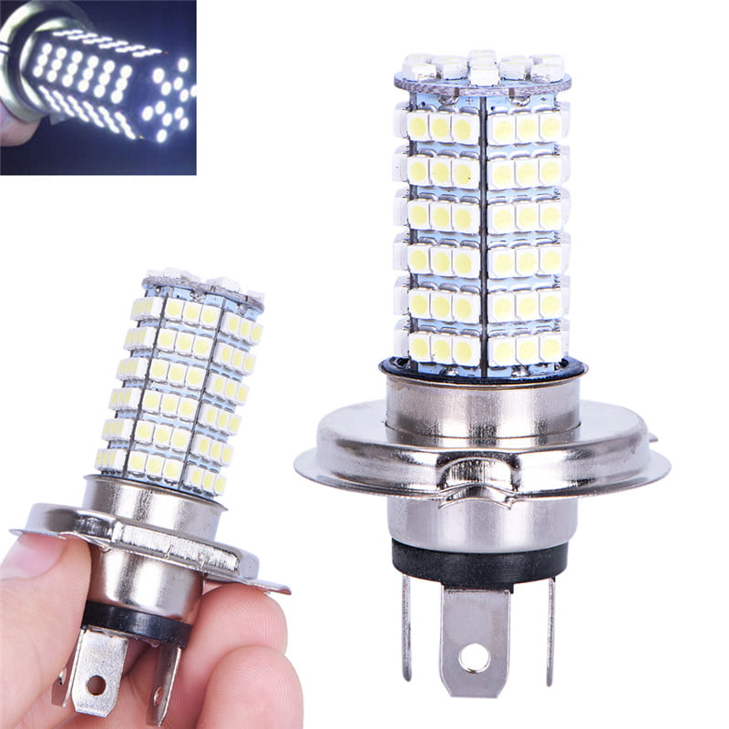 2x H4 120 SMD LED Car Light Bulb Hi/Low Beam Fog Headlight 9003 HB2 Lamp 6500K