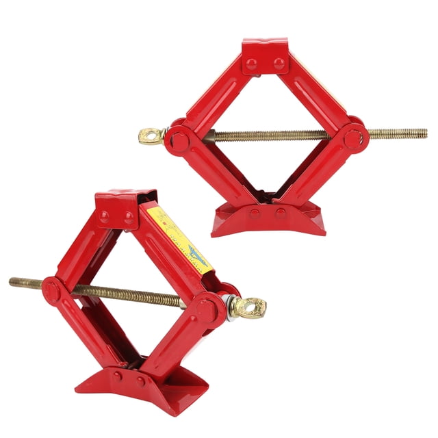 Scissor Professional Car Trunk Tire Iron Handle Lifting Tool Extra-Wide Base Durability 3 Types Trunk Red For Outdoors