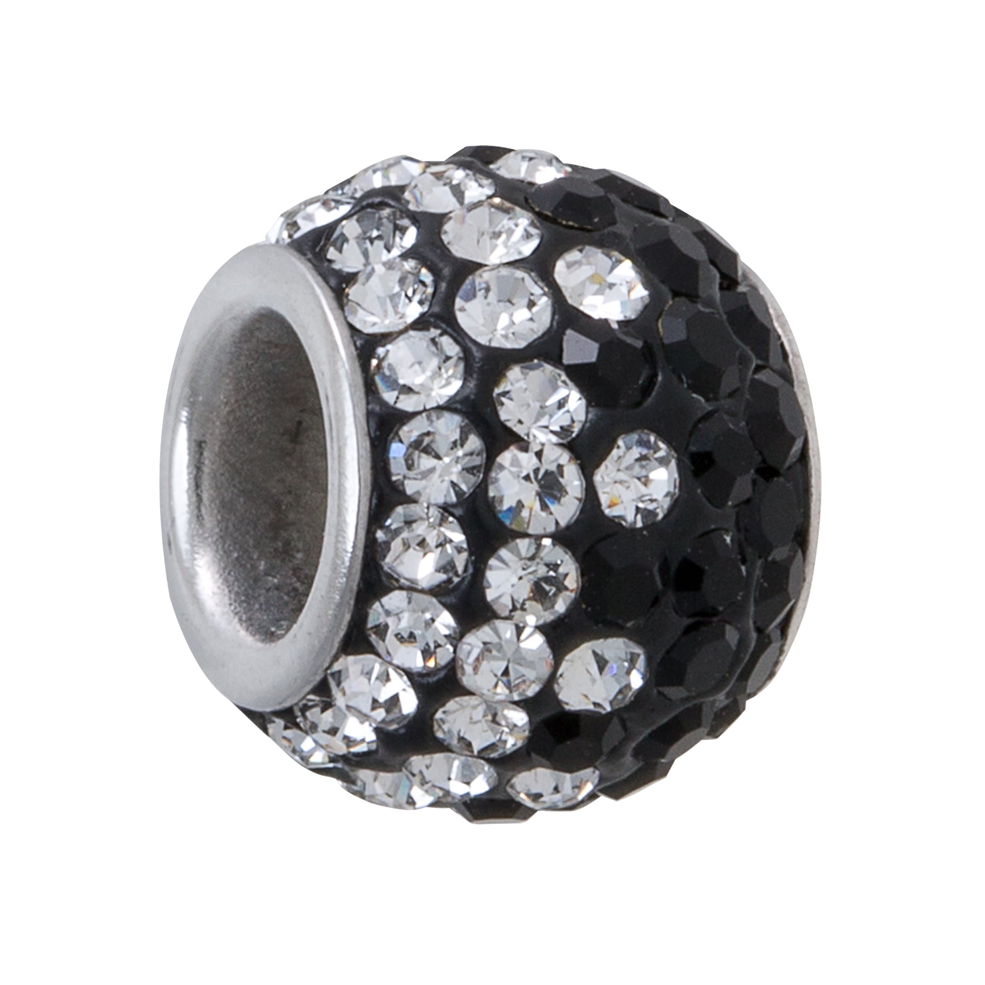 Connections from Hallmark Stainless Steel Crystal Charm Bead