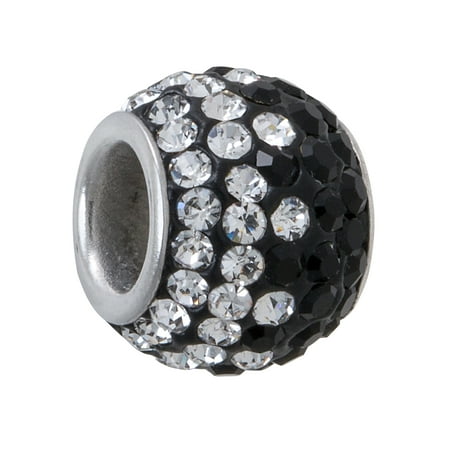 Connections from Hallmark Stainless Steel Crystal Charm Bead