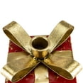 thumbnail image 6 of Northlight 4.5" Red Metal Gift Box Christmas Taper Candle Holder, 6 of 6