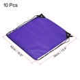 thumbnail image 2 of Unique Bargains 42x34cm Nylon Drawstring Bag Bulk Storage Cinch Backpack Sack, Purple 10 Pack, 2 of 5