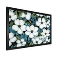 thumbnail image 2 of Designart "Tranquil Blossoms White Dogwood I" Floral Framed Wall Art Decor - Traditional White Dogwood Entryway Framed Wall Art Print, 2 of 6