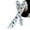 White, variant on Christmas Snowflake Thigh High Socks for Women, Long Knit Stockings