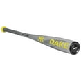 thumbnail image 1 of True Temper Rake 2022 USSSA 2 3/4" Baseball Bat Drop -8, Silver/Yellow, 32.5/24.5, 1 of 5