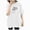 A15-White, variant on Women T-Shirt Casual Loose Solid Color Shirt with Crew Neck and Sleeved Drop