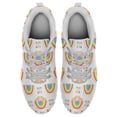 thumbnail image 2 of LGBT Pride Shoes Men Women Fashion Rainbow Sneakers Lightweight Breathable Running Shoes Gift for Gay Lesbian White Size 10, 2 of 5