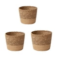thumbnail image 4 of 3x cesta para macetero Macarena tejida natural organizador decoración almacenamiento, 4 of 8