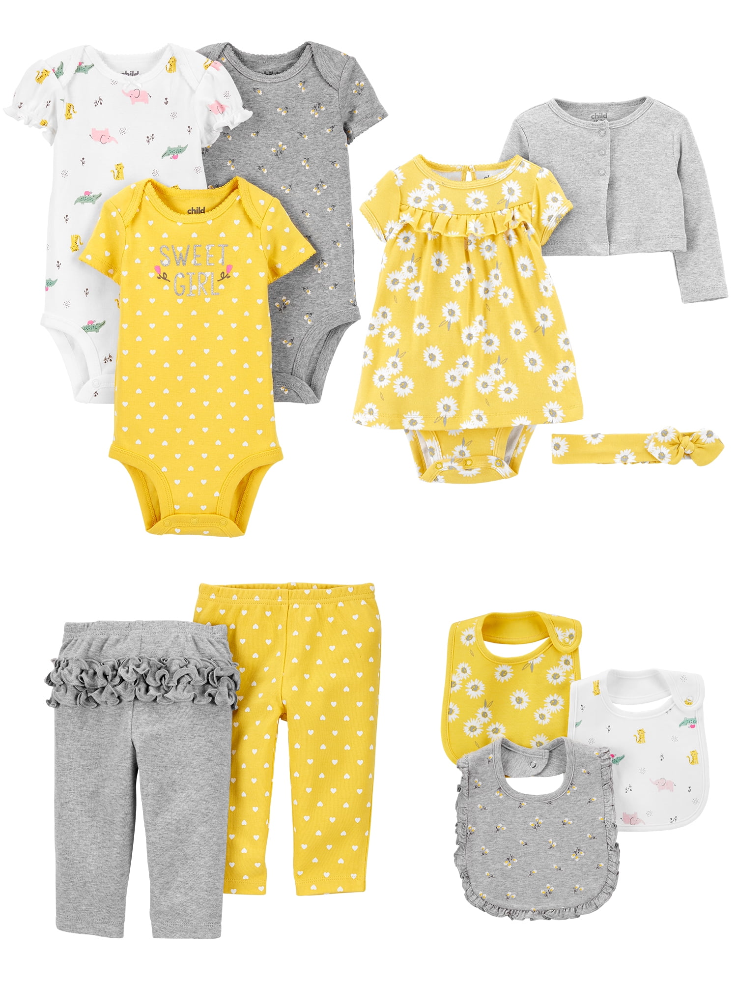 Carters Baby Girls 11 Piece Clothing Set Preemie 24 Philippines Ubuy