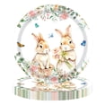 thumbnail image 1 of Easter Tableware – Bunny Nest Disposable Tableware With Spring Flowers And Designs For Easter Dinners Baby Showers And Spring Parties –, 1 of 6