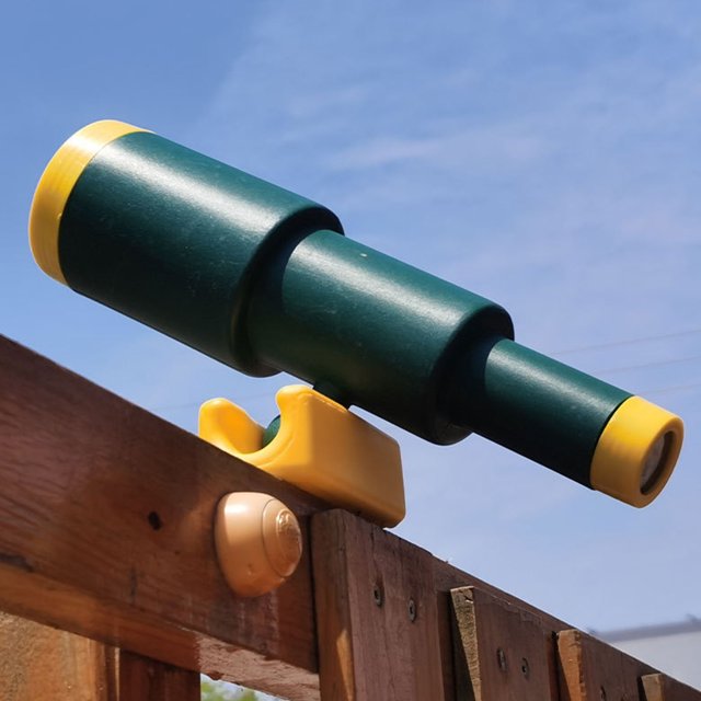 Jouet Télescope, Jouet Monoculaire Portable Réutilisable en Plastique Éducatif avec Base pour Extérieur Rouge,Vert,Bleu,Gris