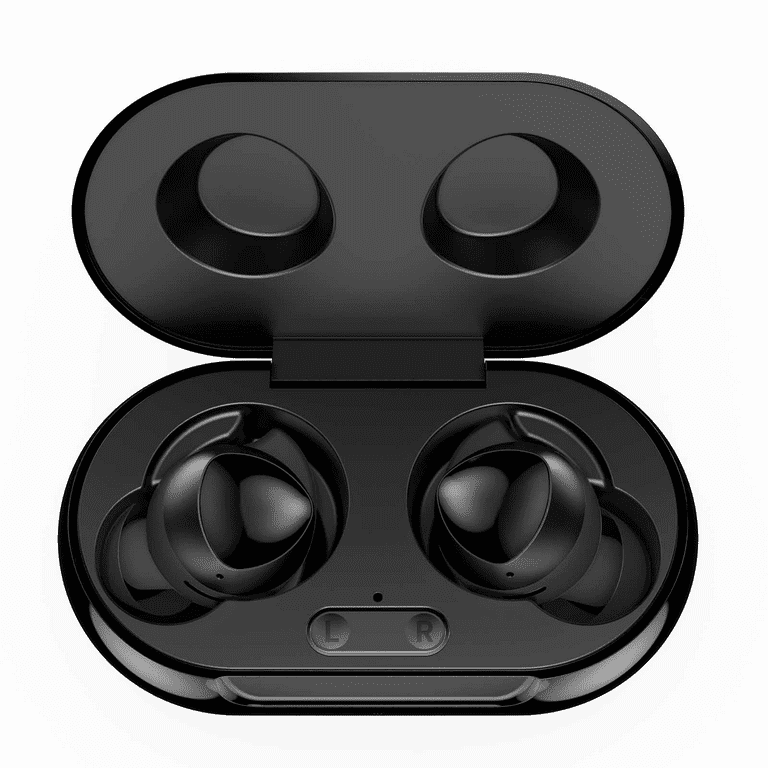 UrbanX Street Buds Plus True Bluetooth Wireless Earbuds For ZTE Maven 2  With Active Noise Cancelling (Charging Case Included) Black 